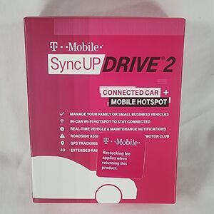 T-Mobile SyncUP Drive 2 4G Wi-Fi Hotspot with GPS Tracking and OBD-II